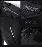 Men's Down Jacket Mid-length Hooded Fur Collar Plus Velvet Workwear Duck Down Coat | 896