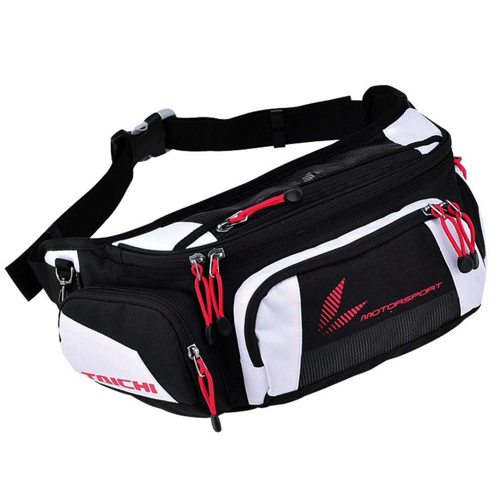 Waterproof Motorcycle Waist Bag | Motocross Race Belt Bag with Rain Cover Rider's Outdoor Crossbody Pack
