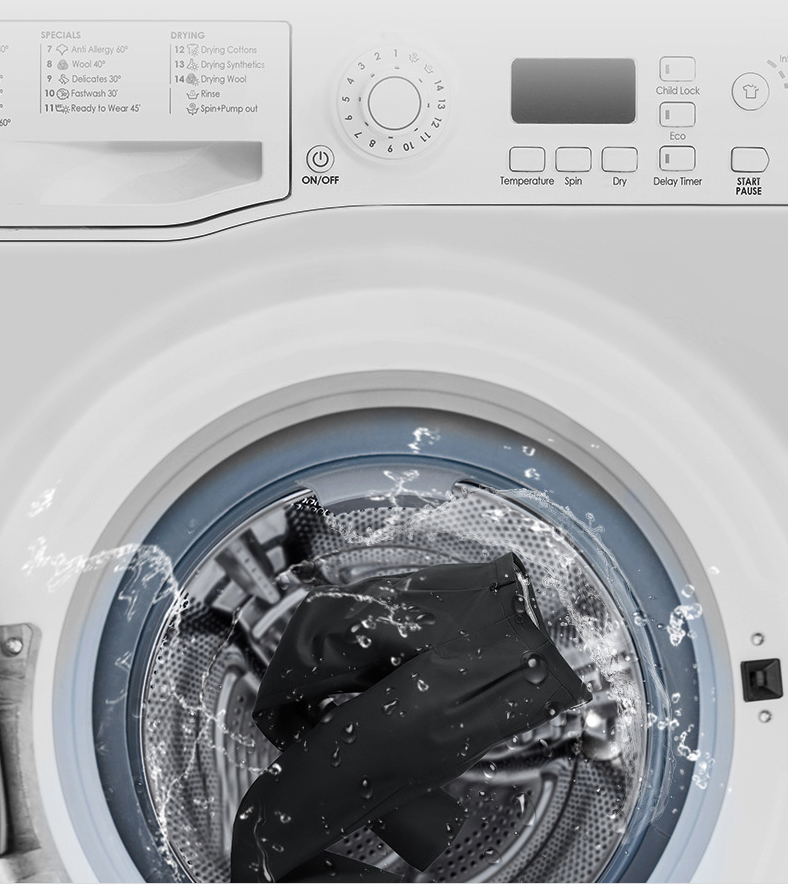 LUOHAO Men's 100% Wool Dress Trousers | Machine-Washable Business Suit Pants | Premium Straight Fit Office Trousers | LKM9901