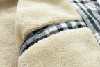 Winter Men's Jacket Plaid Wool Heavy Plus Size Shirt Checkered Hooded Coat Oversize Top