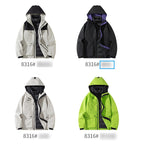 Senbo All-Weather 3-in-1 Waterproof Jacket | 5000mm Breathable Trekking Coat with Detachable Down Layer | Unisex Outdoor Protection | 8316