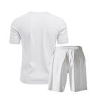 Men's Waffle Texture Lounge Set - 2025 Spring Summer Casual Two-Piece Outfit | CY20