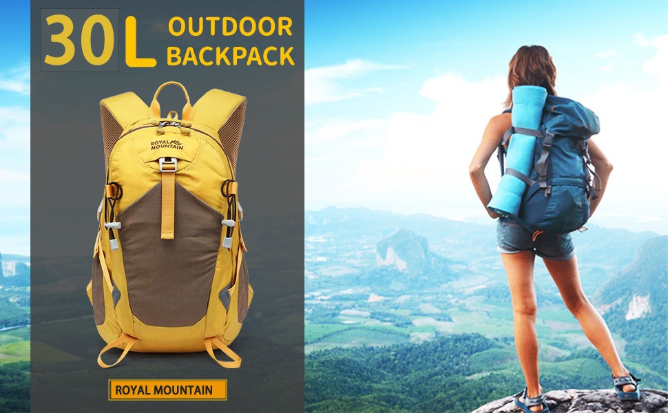 Royal Mountain 30L Hiking Backpack – Lightweight Waterproof Daypack UK | 1782A