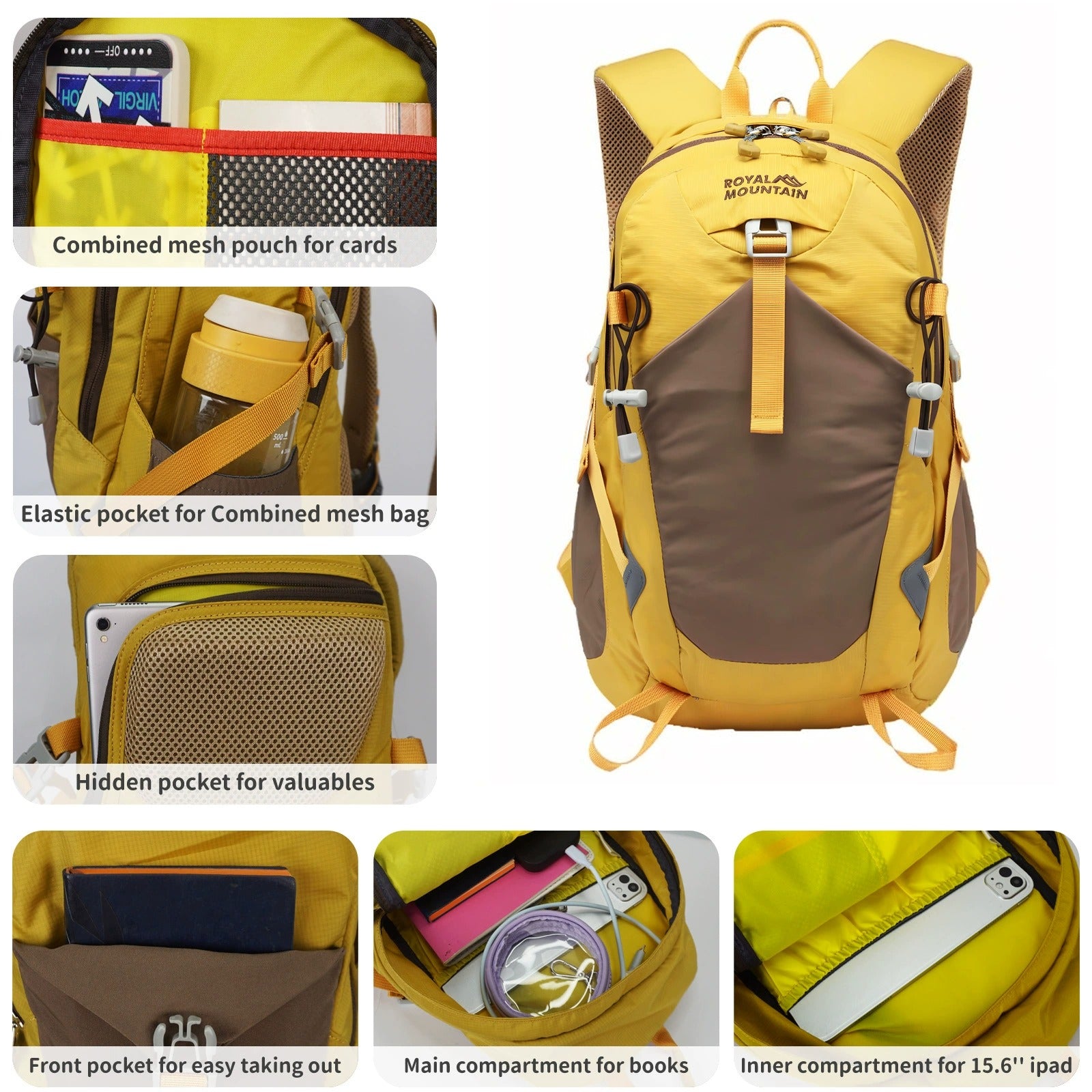 Royal Mountain 30L Hiking Backpack – Lightweight Waterproof Daypack UK | 1782A