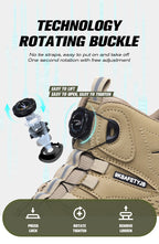 Men's Steel Toe Winter Safety Shoes Microfiber Leather Boots Anti-Smash Non-Slip Work Shoes | 7926