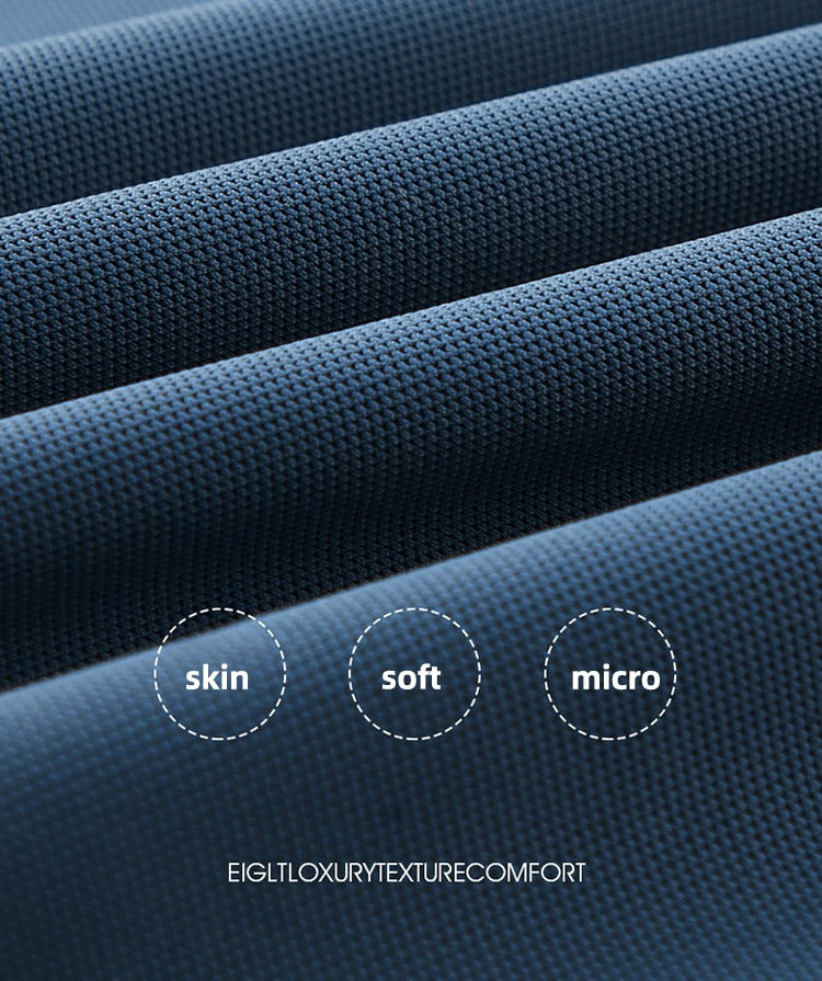 Men's Summer Seamless Ice Silk T-shirt Solid Color Short Sleeve Casual Stretch Polo Shirt | Y678