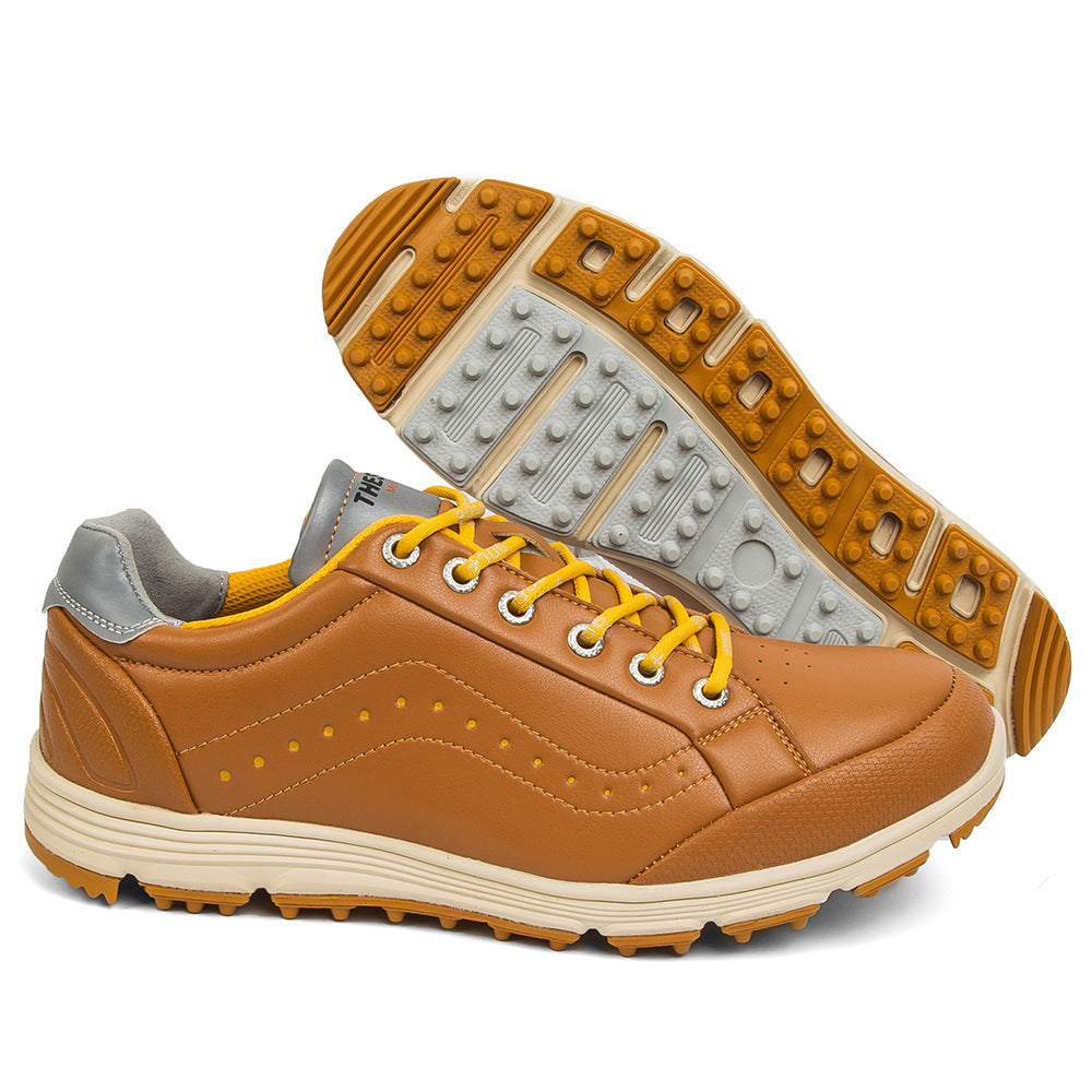 THESTRON Men's Spikeless Golf Shoes Big Size Training & Casual Golf Sneakers All-Season Breathable Footwear | 718