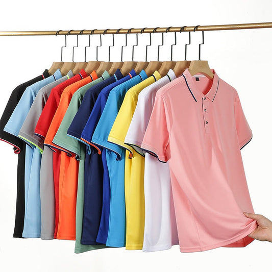 Men's Short-Sleeved Lapel Golf Polo Shirt Quick Dry & Embroidered Design T-Shirt | SG2316