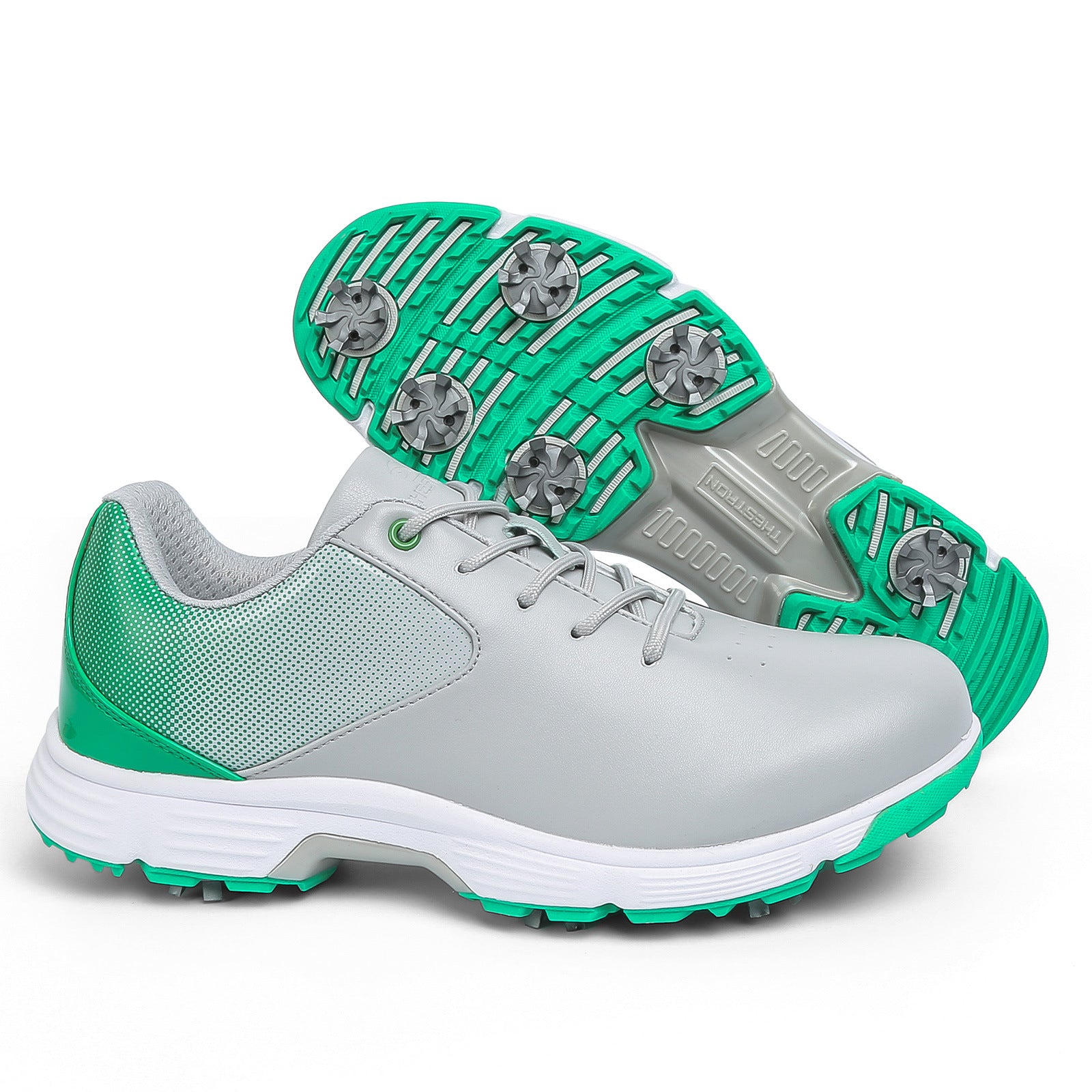 Thestron Waterproof Golf Shoes | Big Size Spiked Training Shoes | All-Weather Performance & Casual Footwear | T616