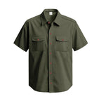 Men's Heavyweight Corduroy-Texture Work Shirt - 2025 Summer Relaxed Fit Casual Top | YH-OB20