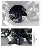 Men's Genuine Leather Harley Boots | Skull Design Motorcycle Ankle Boots | Waterproof & Anti-Slip Work Boots | 1809