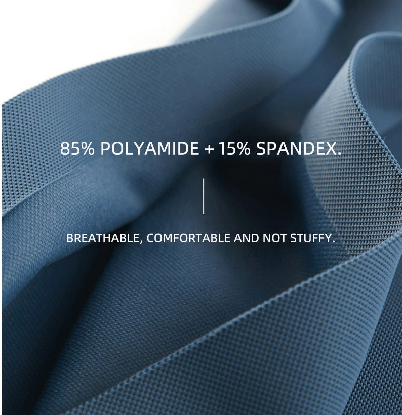 Men's Summer Seamless Ice Silk T-shirt Solid Color Short Sleeve Casual Stretch Polo Shirt | Y678