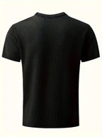 Men's Bamboo Stripe Short Sleeve T-Shirt Breathable, Stretchy Summer Casual Wear | 115 CSF