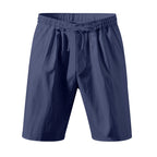 Men's Lightweight Linen-Blend Beach Shorts - Relaxed Fit 5-Inch Casual Shorts | WW-2