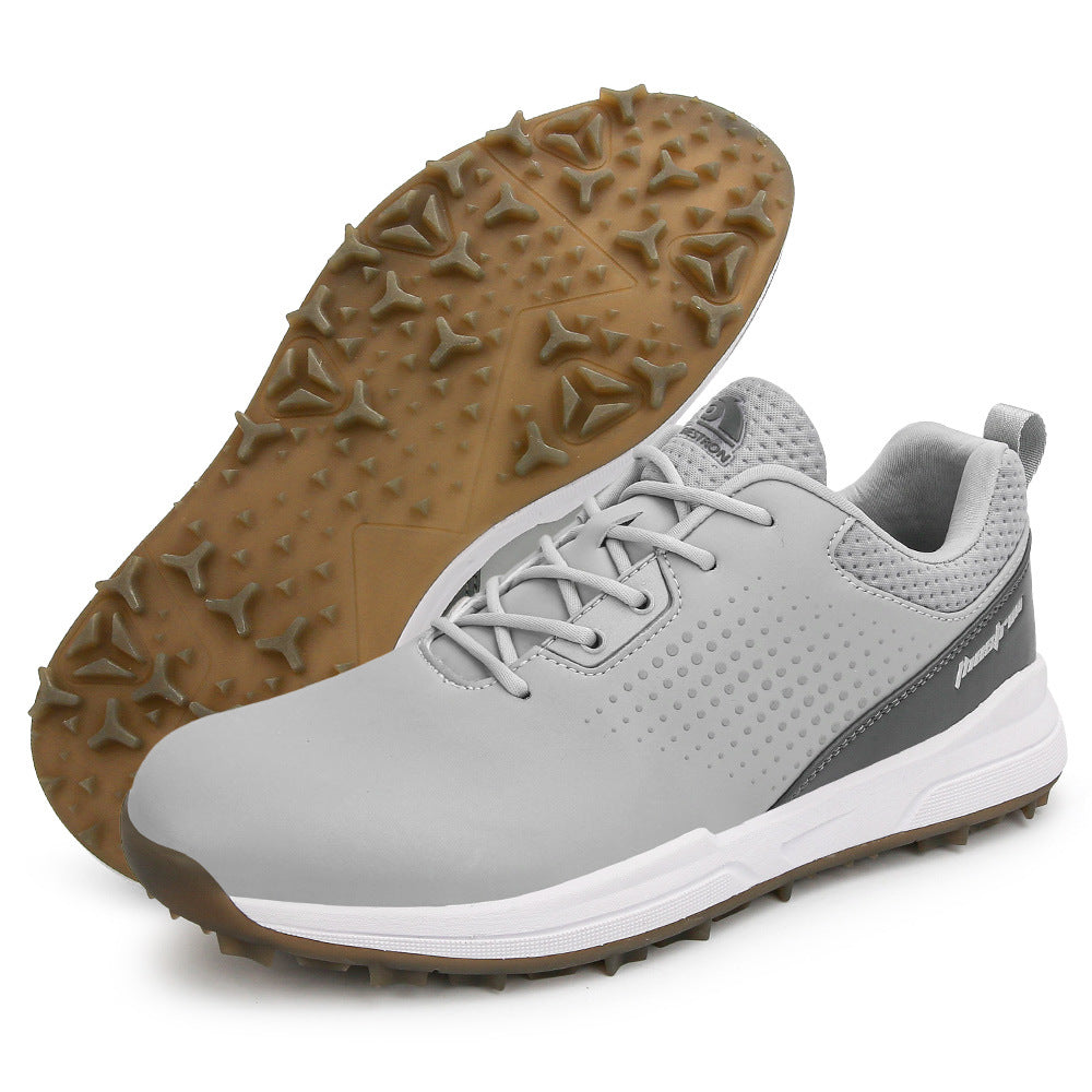 Thestron Men's Big Size Golf Shoes | Spikeless Training Shoes UK 6-13 | All-Season Casual Golf Sneakers | 2001