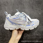 Off-White Premium Chunky Dad Sneakers Unisex Thick-Sole Casual Shoes Arrow Design Height-Increasing Trainers