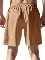 Breathable Men's Linen Shorts – Lightweight Summer Beach & Sport Casualwear| YFY-WW-2