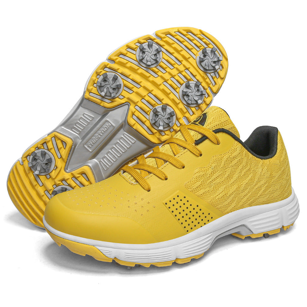 THESTRON Men's Big Size Waterproof Golf Shoes | Spiked Athletic Sneakers Size US 7-15 | T615