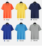 Men's Short-Sleeved Lapel Golf Polo Shirt Quick Dry & Embroidered Design T-Shirt | SG2316