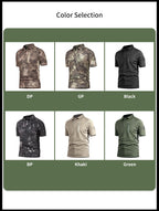 Combat Quick-Dry Tactical Polo Breathable Short-Sleeve Summer Shirt for Outdoor Activities |