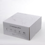 Electric Rechargeable Travel Pillow Relax Massager Heated Vibrating Soft Neck Massage