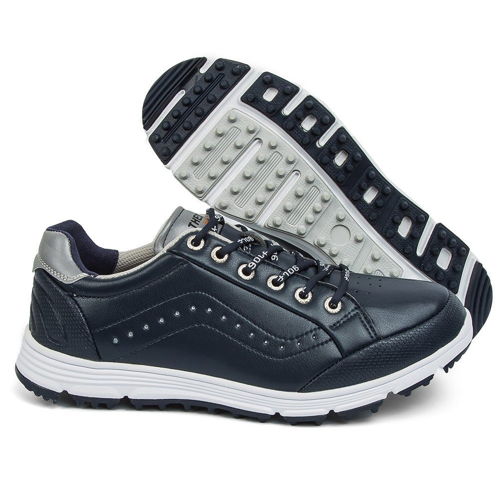 THESTRON Men's Spikeless Golf Shoes Big Size Training & Casual Golf Sneakers All-Season Breathable Footwear | 718