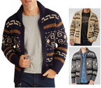 Men Stylish Slim Fit Jacquard Knit Cardigan Jacket with Long Sleeves Casual Lapel Sweater | SY0013