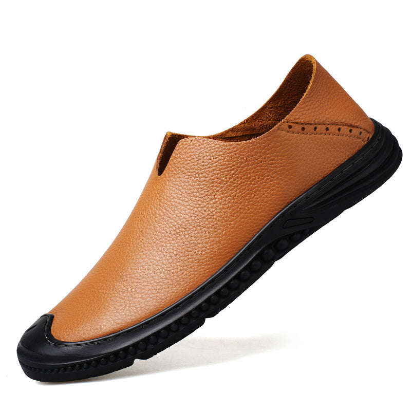 Mocassins pour hommes Chaussures de marche décontractées à enfiler Mocassins en cuir | 2219 