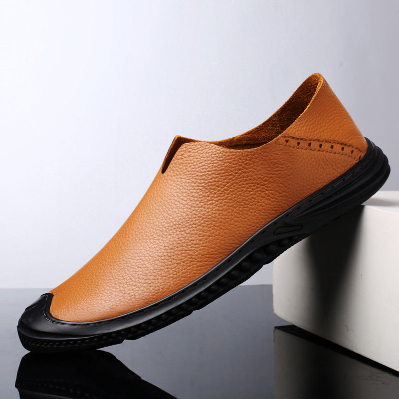 Mocassini da uomo, scarpe casual da passeggio, mocassini slip-on in pelle | 2219 