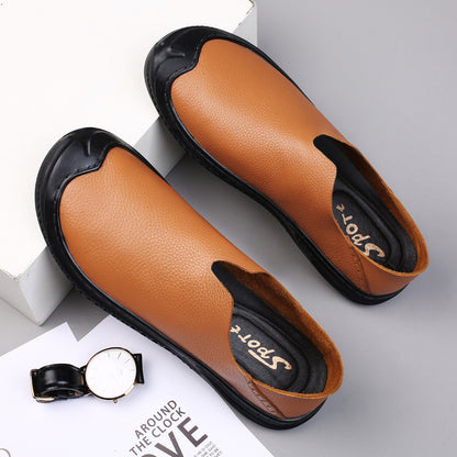 Men's Loafer Shoes Casual Walking Slip On Loafers Leather Shoes | 2219