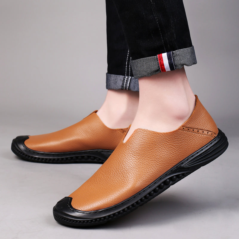 Mocassini da uomo, scarpe casual da passeggio, mocassini slip-on in pelle | 2219 