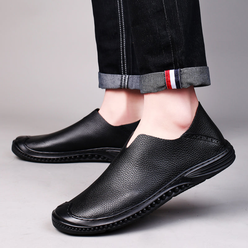 Mocassini da uomo, scarpe casual da passeggio, mocassini slip-on in pelle | 2219 