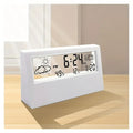 Modern Transparent LED Digital Clock – Temp & Humidity, Weather Icons Home & Office Décor | 2158