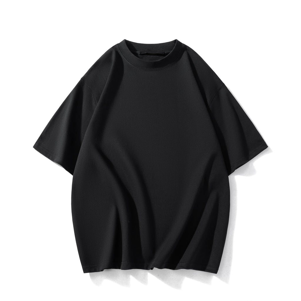 Men’s Heavyweight Cotton T-Shirt – Summer Casual Loose Fit, Solid Color Short Sleeve | BT1014