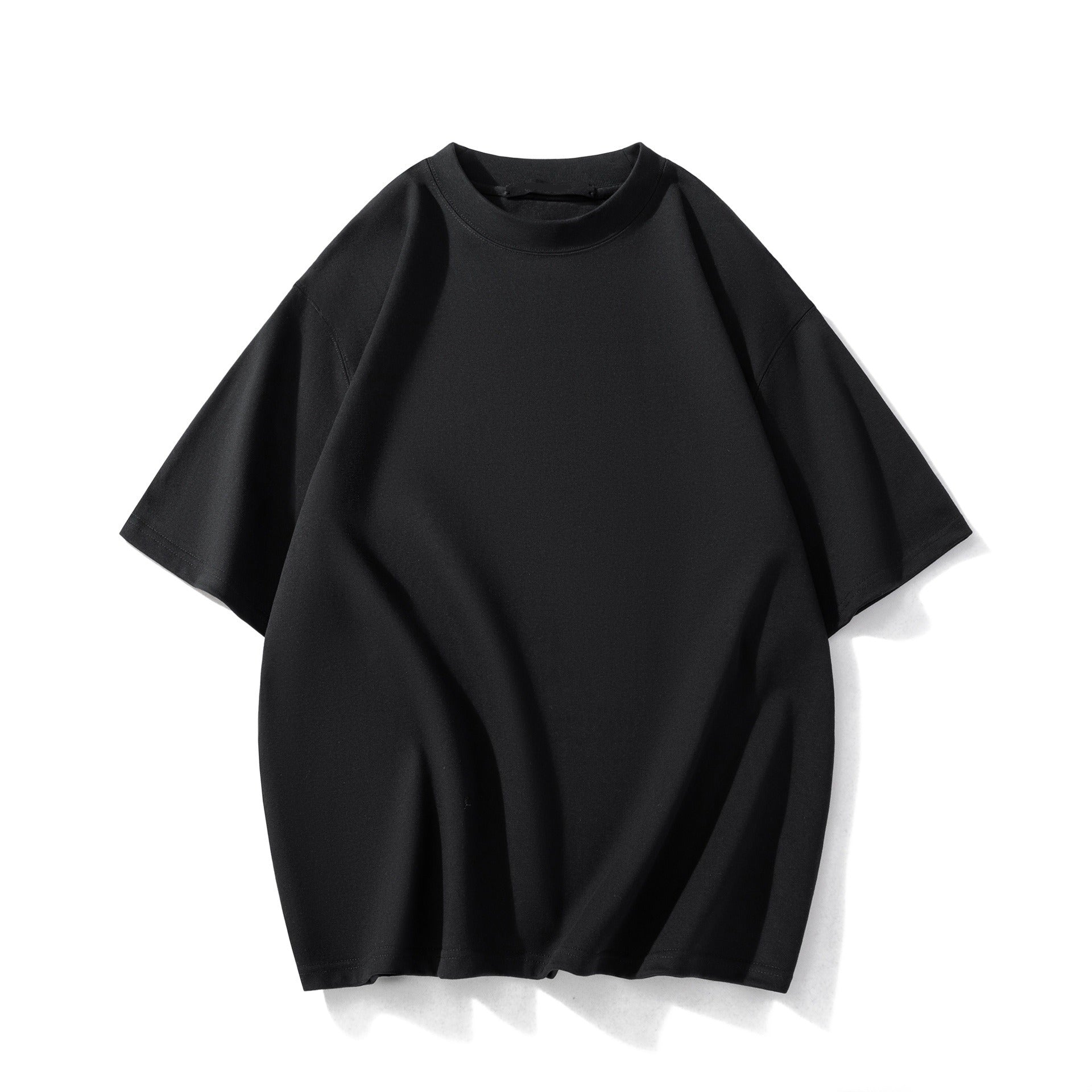 Men’s Heavyweight Cotton T-Shirt – Summer Casual Loose Fit, Solid Color Short Sleeve | BT1014