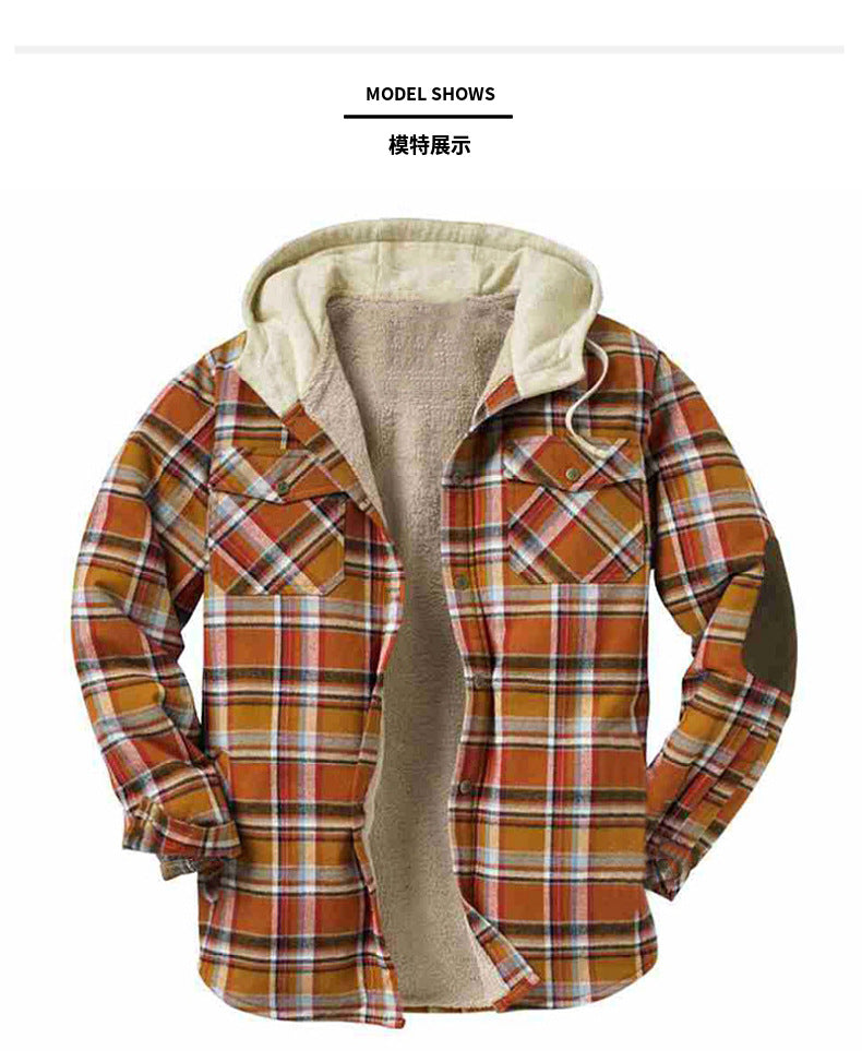 Premium Quality Lightweight Flannel Jacket - Cotton Men’s Casual Wear Hoodie Shirt Jacket | SY0093