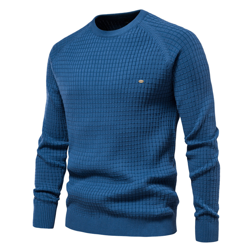 Maglione da uomo casual pullover tinta unita manica lunga slim fit maglia maglione | SW68 