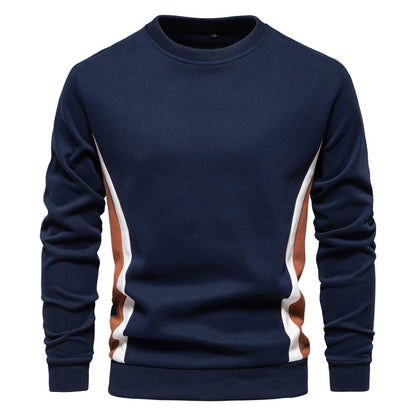 Men's Winter Sweatshirts Crew Neck Casual Pullover Long Sleeve Cotton Jumper Top | HD136