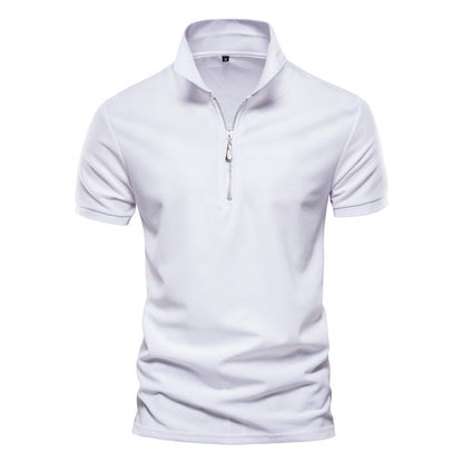 Polo à manches courtes pour homme, décontracté, couleur unie, slim, de haute qualité | PL05 