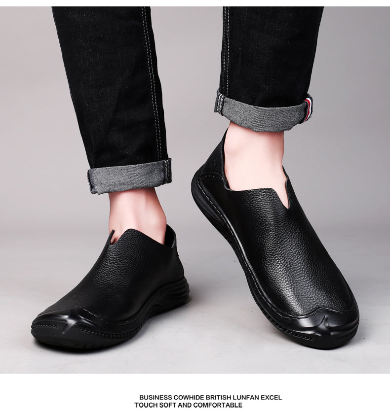 Mocassini da uomo, scarpe casual da passeggio, mocassini slip-on in pelle | 2219 