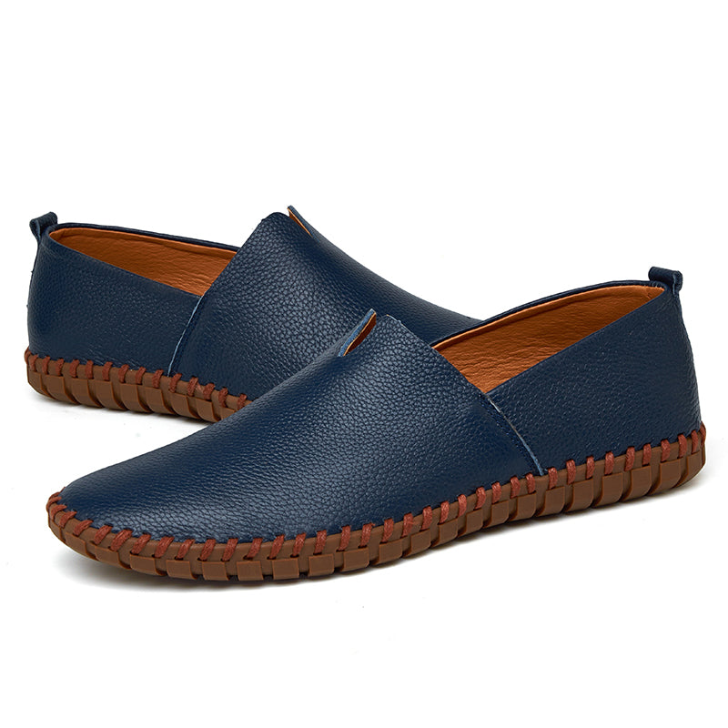 Men's Handmade Gommino Penny Loafers – Lightweight Leather Driving Shoes | Casual Slip-On Flats | 955