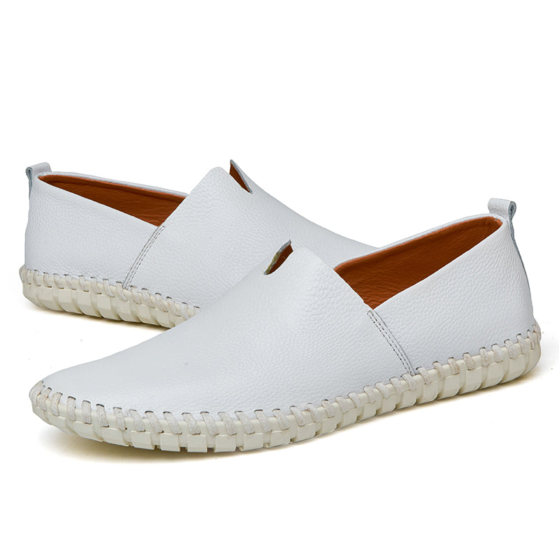 Men's Handmade Gommino Penny Loafers – Lightweight Leather Driving Shoes | Casual Slip-On Flats | 955