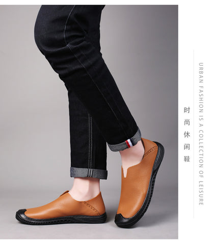 Mocassini da uomo, scarpe casual da passeggio, mocassini slip-on in pelle | 2219 