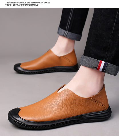 Mocassini da uomo, scarpe casual da passeggio, mocassini slip-on in pelle | 2219 