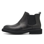 Men's Chelsea Boots | 2025 Autumn Winter British Retro Ankle Boots | Chunky Sole Leather Pull-On Boots | B3923