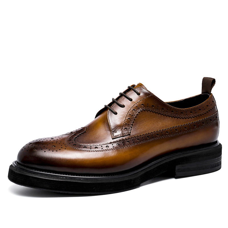 Men's Genuine Leather Dress Shoes | Premium Wedding & Business Formal Shoes - Elegant & Comfortable | 23558