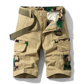 Men's Foam Shorts Elastic Waist Fit Cotton Lightweight Quick Dry Hiking Work Shorts | 1701