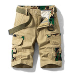 Men's Foam Shorts Elastic Waist Fit Cotton Lightweight Quick Dry Hiking Work Shorts | 1701