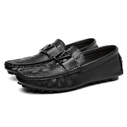 High Quality Genuine Leather Shoes Casual Slip On Loafers Leather Shoes | H9901