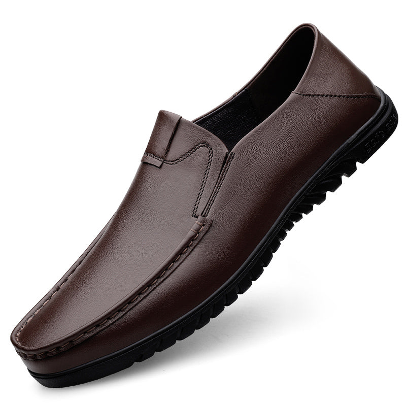 Business Leather Shoes Slip On Loafers Drive Walking Shoes | B2102